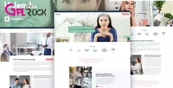 Unleash – Life Coach Elementor Template Kit